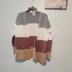 Market & Spruce Stitch Fix size XL Colorblock Cardigan Sweater
